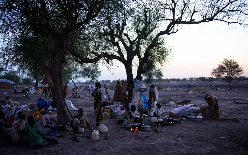Südsudan: Die Geflüchteten campieren unter Bäumen und im Freien