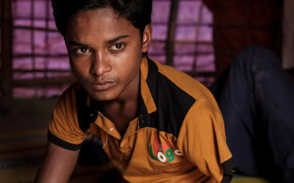 Rohingya: Mohamed verlor auf der Flucht seinen Arm | © UNICEF/Brown Rohingya: Mohamed verlor auf der Flucht aus Myanmar seinen Arm
