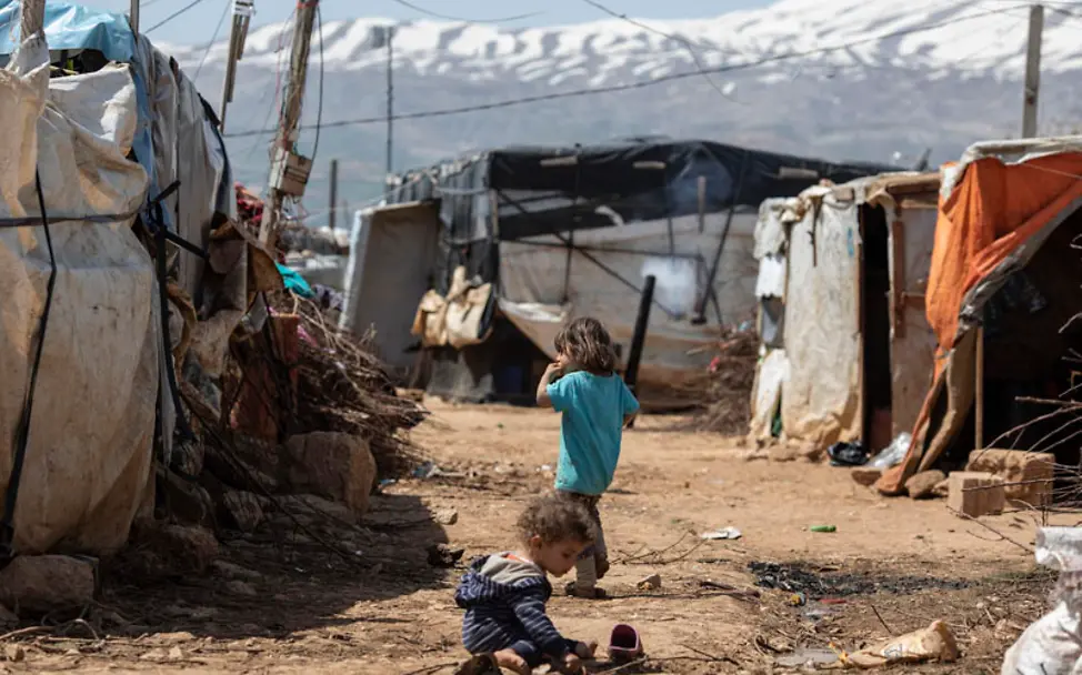 Die Ansteckungsgefahr in Flüchtlingslagern ist groß | © UNICEF/Modola Kinder in einem Flüchtlingslager im Libanon | © UNICEF/UN0299646/Modola