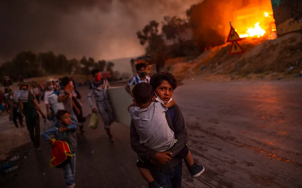 Lesbos, Griechenland: Die brennende Not | © Angelos Tzortzinis, Griechenland (AFP) Lesbos, Griechenland: Die brennende Not