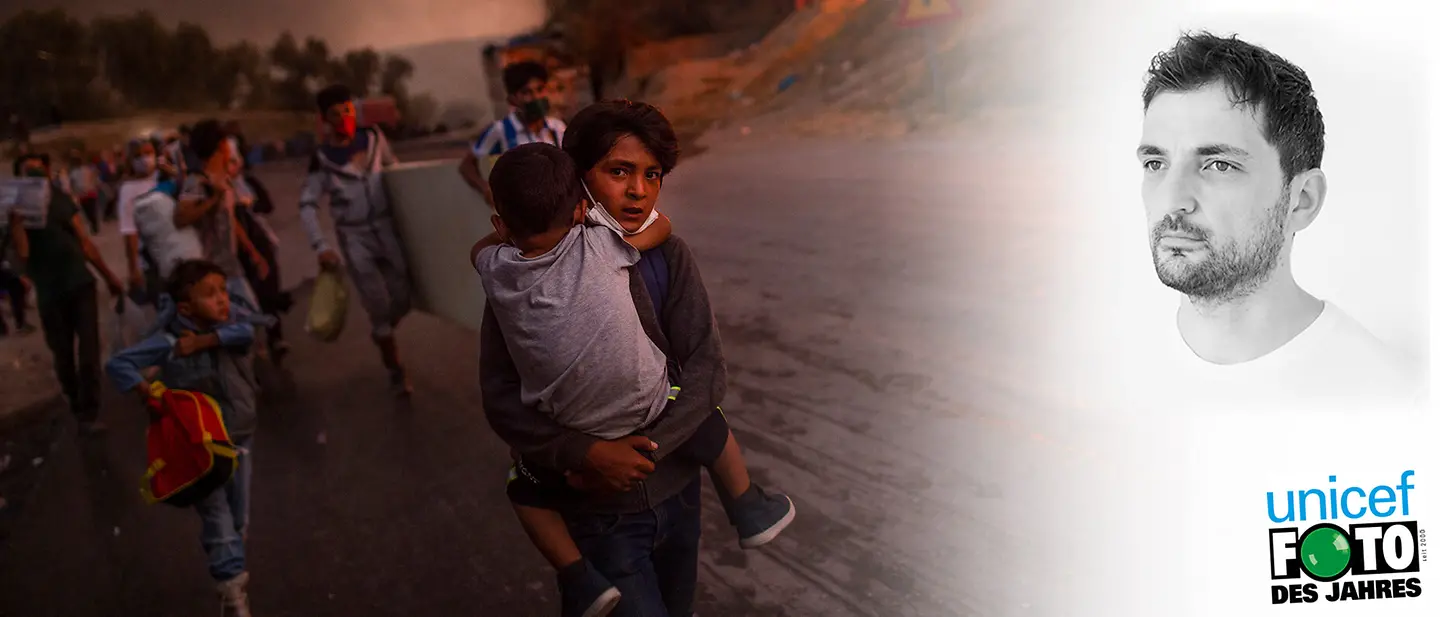 UNICEF-Foto des Jahres Sieger Angelos Tzortzinis | © Angelos Tzortzinis, Vasso Balou UNICEF-Foto des Jahres 2020: Sieger Angelos Tzortzinis