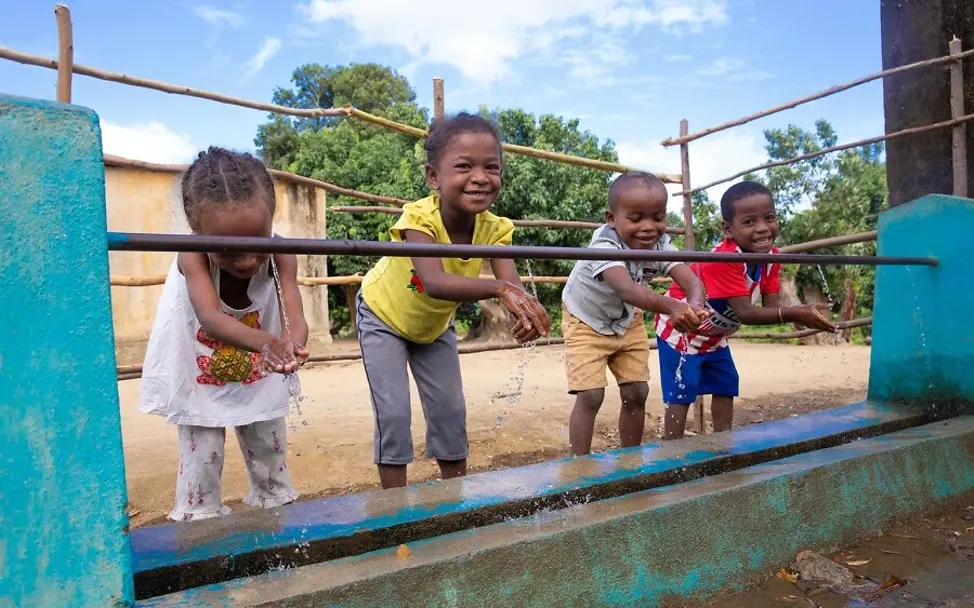 Madagaskar: Neue Hygienemöglichkeiten für die Kinder.