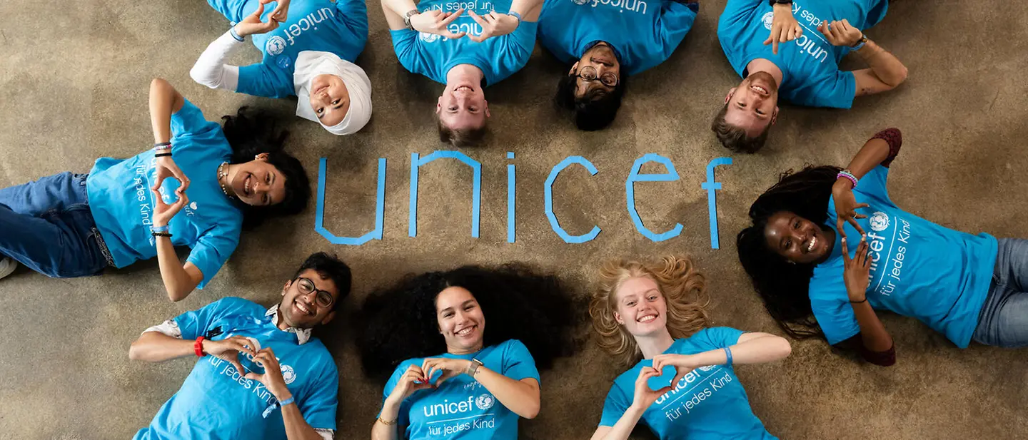 Participiants at the annual meeting of UNICEF University Clubs (Hochschulgruppen/HSG) in Aachen.