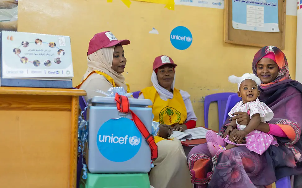Malaria: Auch im Kriegsland Sudan werden Kinder gegen Malaria geimpft. 