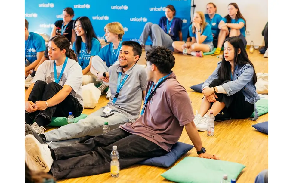 Teilnehmende des UNICEF Youth Festival in Mannheim.