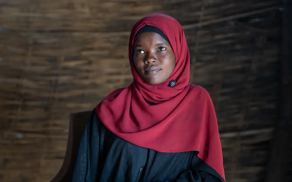 Sudan Geflüchtete Al-Fasher: Mahla arbeitet als Sozialarbeiterin in einem Camp in Nord-Darfur.