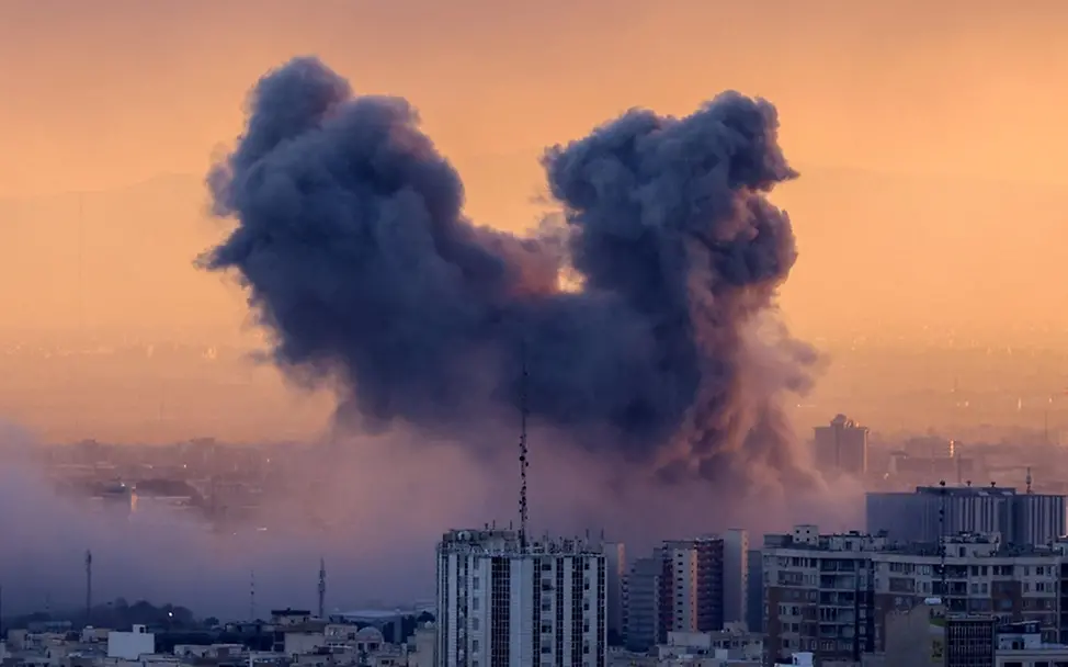 Luftangriffe auf Teheran Anfang März 2026.