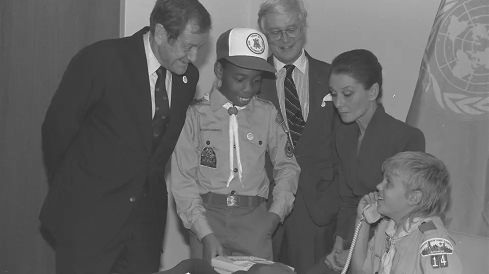Die Kinderrechtskonvention wurde beschlossen. | © UNICEF/Mera UNICEF 80 Jahre Fotos: Die Kinderrechtskonvention wurde beschlossen.