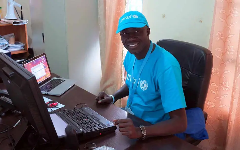 UNICEF-Kommunikationsspezialist Ndiaga Seck | © UNICEF/Maria von Welser NICEF-Kommunikationsspezialist Ndiaga Seck