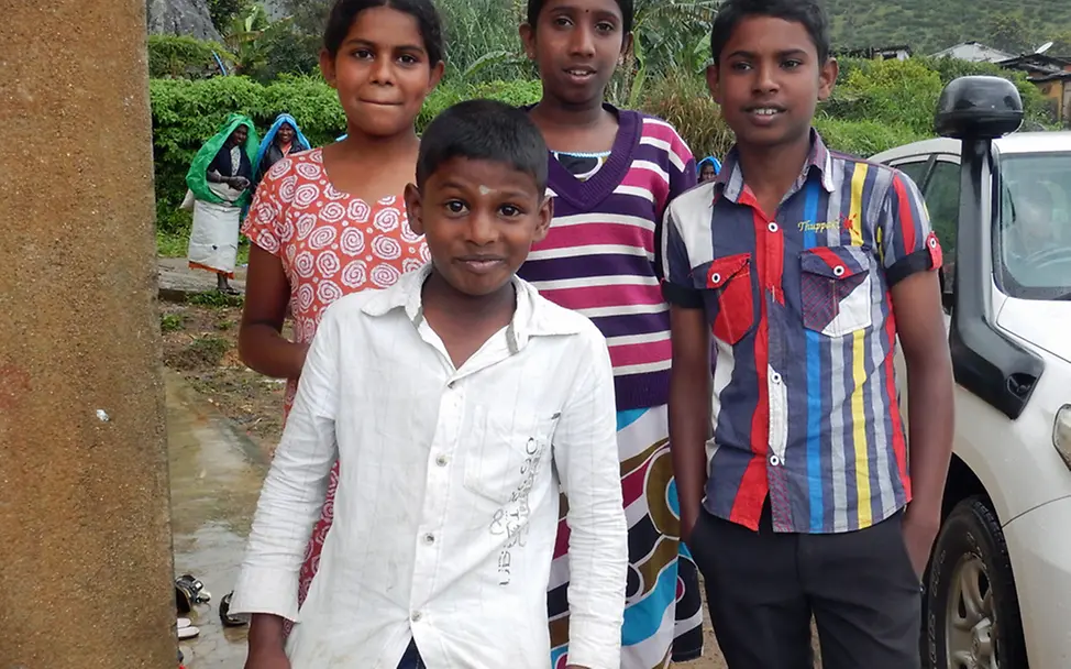 Sri Lanka Kinder freuen sich