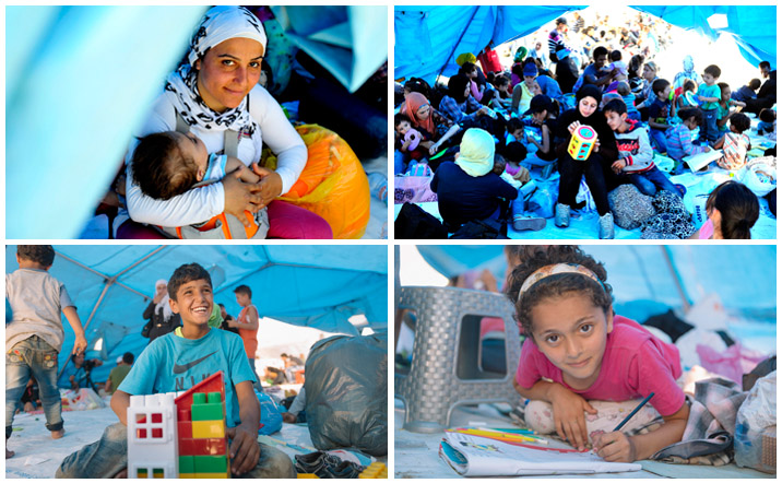 Syrische Flüchtlingskinder im kinderfreundlichen Ort | © UNICEF/Klincarov und Georgiev Syrische Flüchtlinge: Betreuter Ort für Kinder in Mazedonien