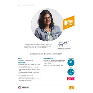 Worlds largest lesson – Bildung kann die Welt verändern